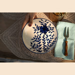 Blue Pottery quater plate set