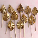 palm leaves-Golden set of 5