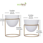 Alle Metal Plant Pot with Stand planter freeshipping - Ecofynd