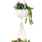 Two Tier Macrame Cotton Plant Hanger, 1 Pack Macrame Plant Hanger freeshipping - Ecofynd