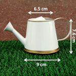 ecofynd 250 ml White Watering Can with Gold Border for Kids Watering Can freeshipping - Ecofynd