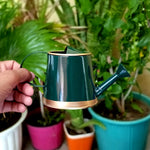 Kids Watering Can with Gold Border, Green Watering Can freeshipping - Ecofynd