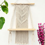 ecofynd Macrame Wall Hanging Shelf shelf freeshipping - Ecofynd