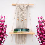 ecofynd Macrame Wall Hanging Shelf shelf freeshipping - Ecofynd