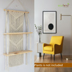 ecofynd Bohemian Macrame Wall Hanging Shelves shelf freeshipping - Ecofynd