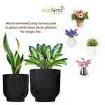 Eva Black Metal Plant Pots Planter freeshipping - Ecofynd