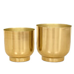 Eva Gold Metal Plant Pots Planters freeshipping - Ecofynd