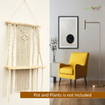 ecofynd Macrame Wall Hanging Shelf shelf freeshipping - Ecofynd