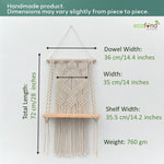 ecofynd Macrame Wall Hanging Shelf shelf freeshipping - Ecofynd