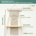 ecofynd Macrame Wall Hanging Shelf shelf freeshipping - Ecofynd