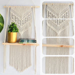 ecofynd Macrame Wall Hanging Shelf shelf freeshipping - Ecofynd