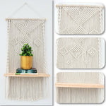 ecofynd Macrame Wall Hanging Shelf shelf freeshipping - Ecofynd