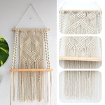 ecofynd Macrame Wall Hanging Shelf shelf freeshipping - Ecofynd