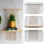 ecofynd Macrame Wall Hanging Shelf shelf freeshipping - Ecofynd