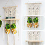 ecofynd Macrame Wall Hanging Shelf shelf freeshipping - Ecofynd