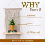 ecofynd Macrame Wall Hanging Shelf shelf freeshipping - Ecofynd