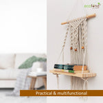 ecofynd Macrame Wall Hanging Shelf shelf freeshipping - Ecofynd