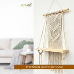 ecofynd Macrame Wall Hanging Shelf shelf freeshipping - Ecofynd