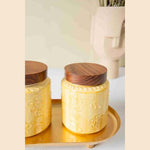 Amber airtight Jar set of 2