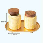 Amber airtight Jar set of 2