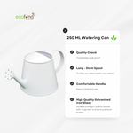 ecofynd 250 ml White Watering Can with Gold Border for Kids Watering Can freeshipping - Ecofynd