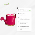 ecofynd 250 ml Pink Watering Can with Gold Border for Kids Watering Can freeshipping - Ecofynd